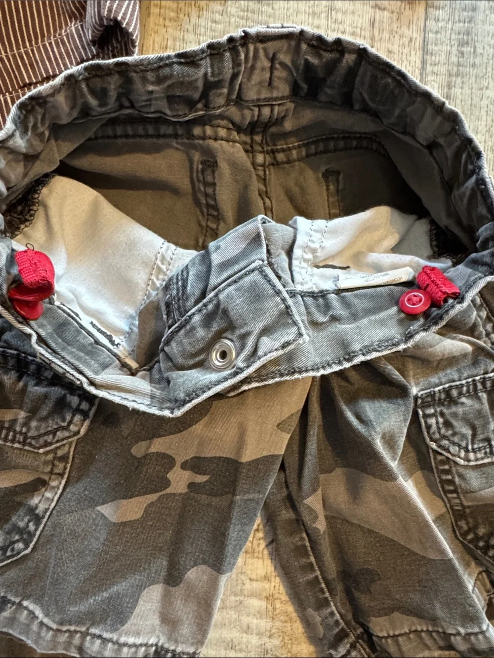 3-Pack Boys Cargo & Cord Shorts - Neutral Camo & Brown-size 5